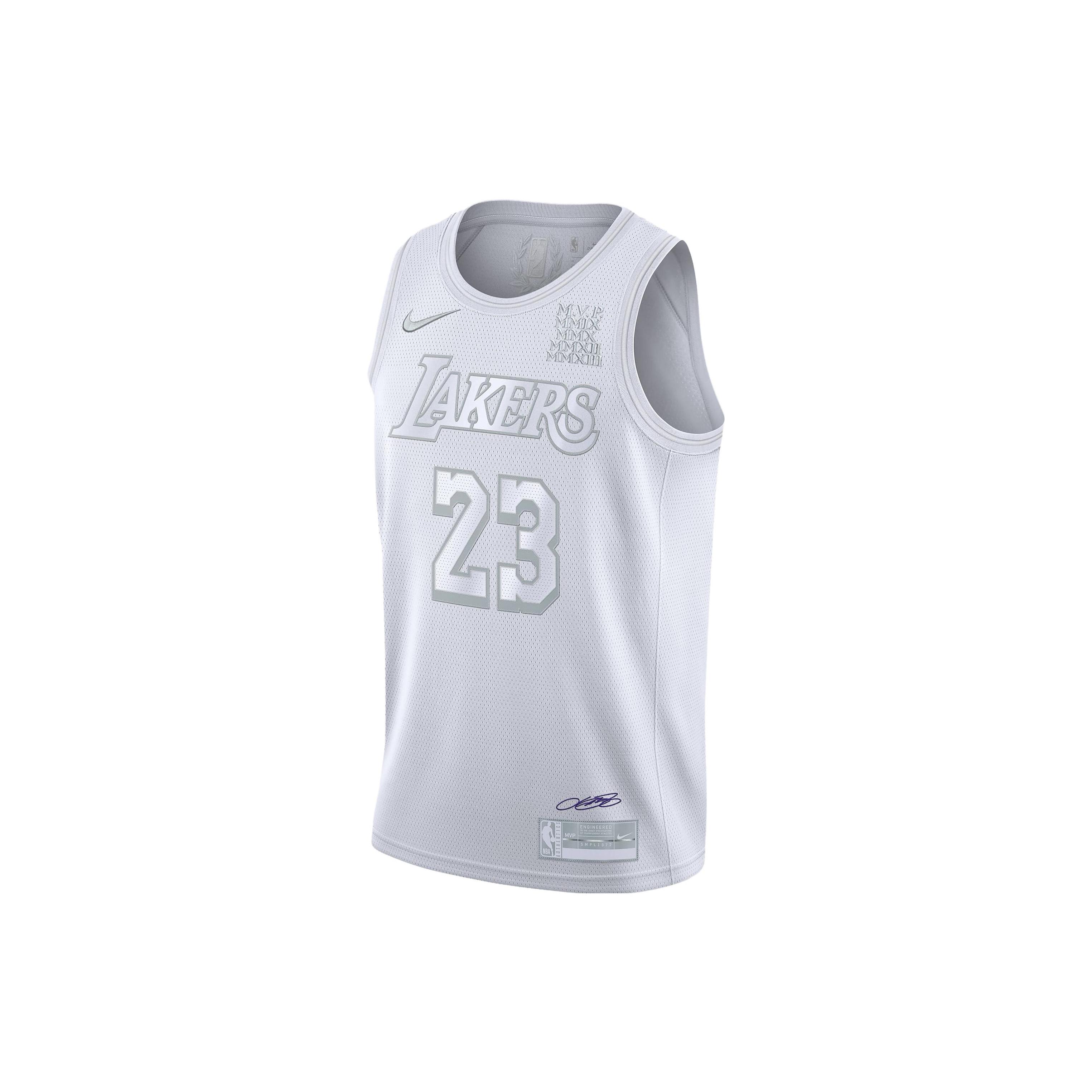 

Новая майка Nike Nba La Lakers Mvp Леброн Джеймс 23 Аутентичная Свингмен CT4206-100 M