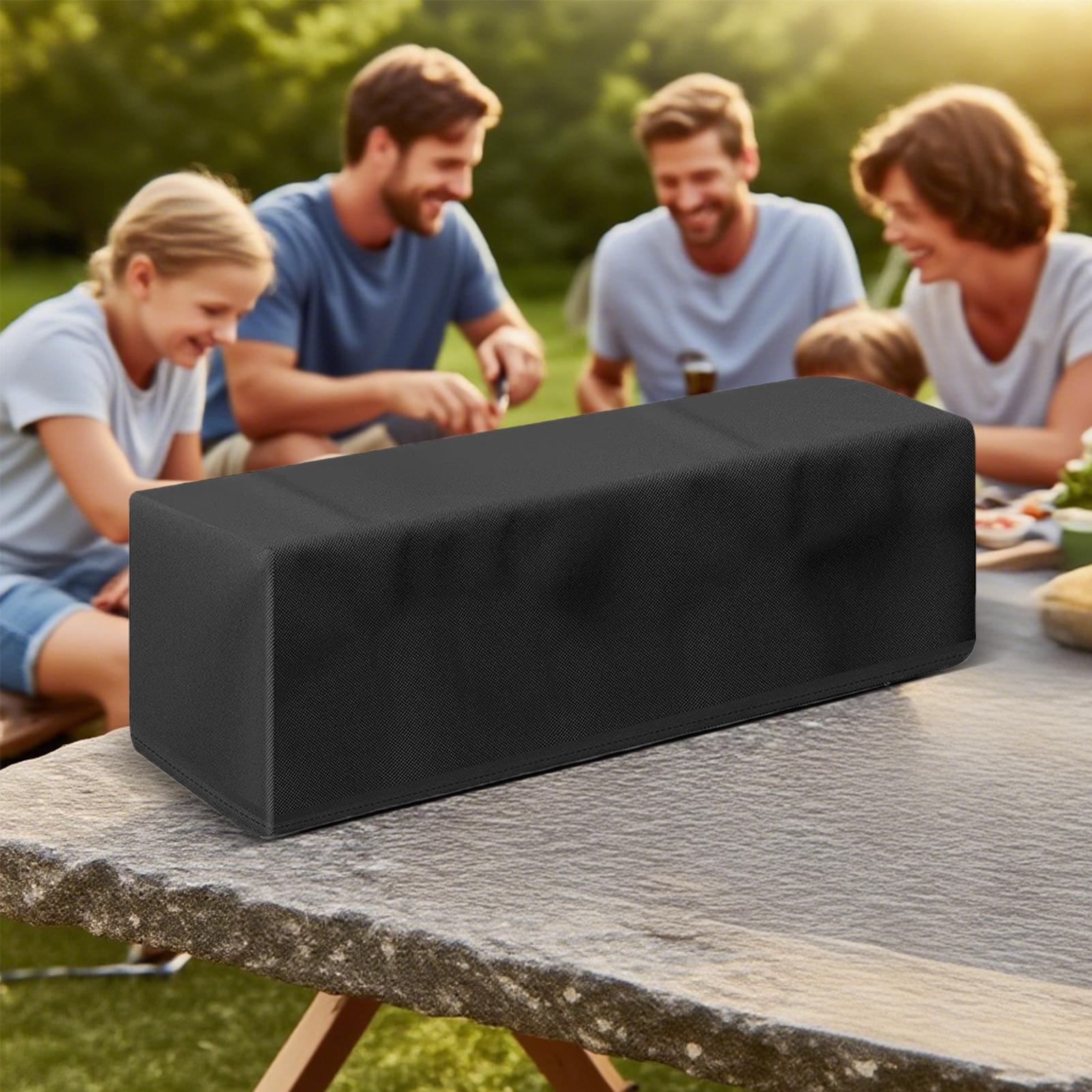 Fire Pit Cover Waterproof Fire Pit Shelter Square Wear-Resistant Outdoor Firepit Cover for Deck Balcony Beach Garden Tailgating CN