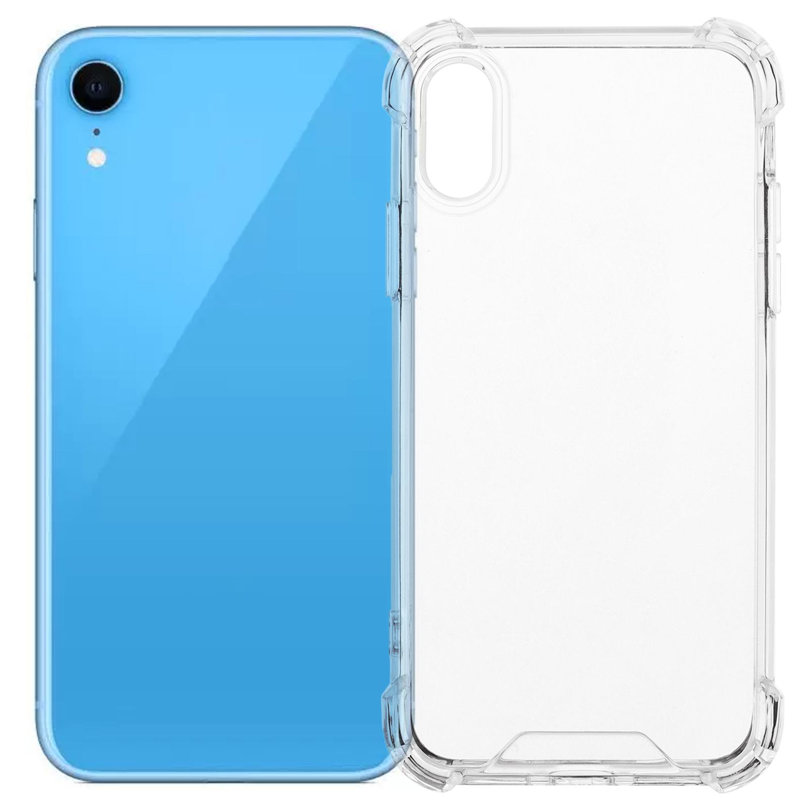 

For iPhone XR Case Reinforced Corners TPU Frame+Acrylic Back Phone Cover Type A