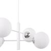 Vicenza Hanging Lamp White-Chrome 4-Flat White Lampshade E14