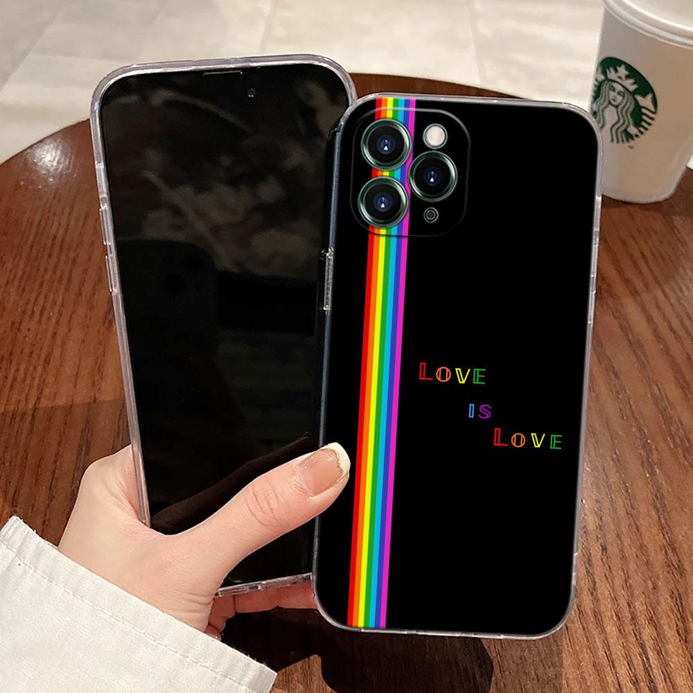 Gay Pride Flag Lesbians LGBT Rainbow Case For Apple iPhone 17 16 15 14 13 12 11 Pro Max Case 16 Plus 16E 17Air 17Pro Phone Cover