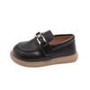 Girls' Velcro Princess Shoes - Soft Sole Leather, 2025 Spring/Autumn Korean Style