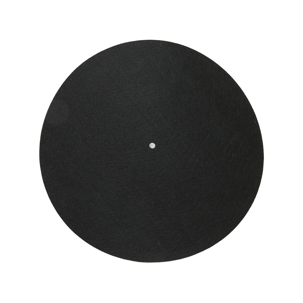 Turntable Slipmat Wool Mat Prevent Vibration Slip Static Record Platter Mat Black Mat for LP Vinyl Record Player