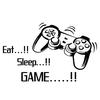  Sleep Game Wall Stickers Boys Bedroom Letter DIY Kids Rooms Decoration Art
