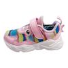Li Ning Sapatos Casuais Infantis Disco Voador Antiderrapante Absorvente de Choque Resistente ao Desgaste Sapatos Casuais Infantis Rosa YKNS082-4