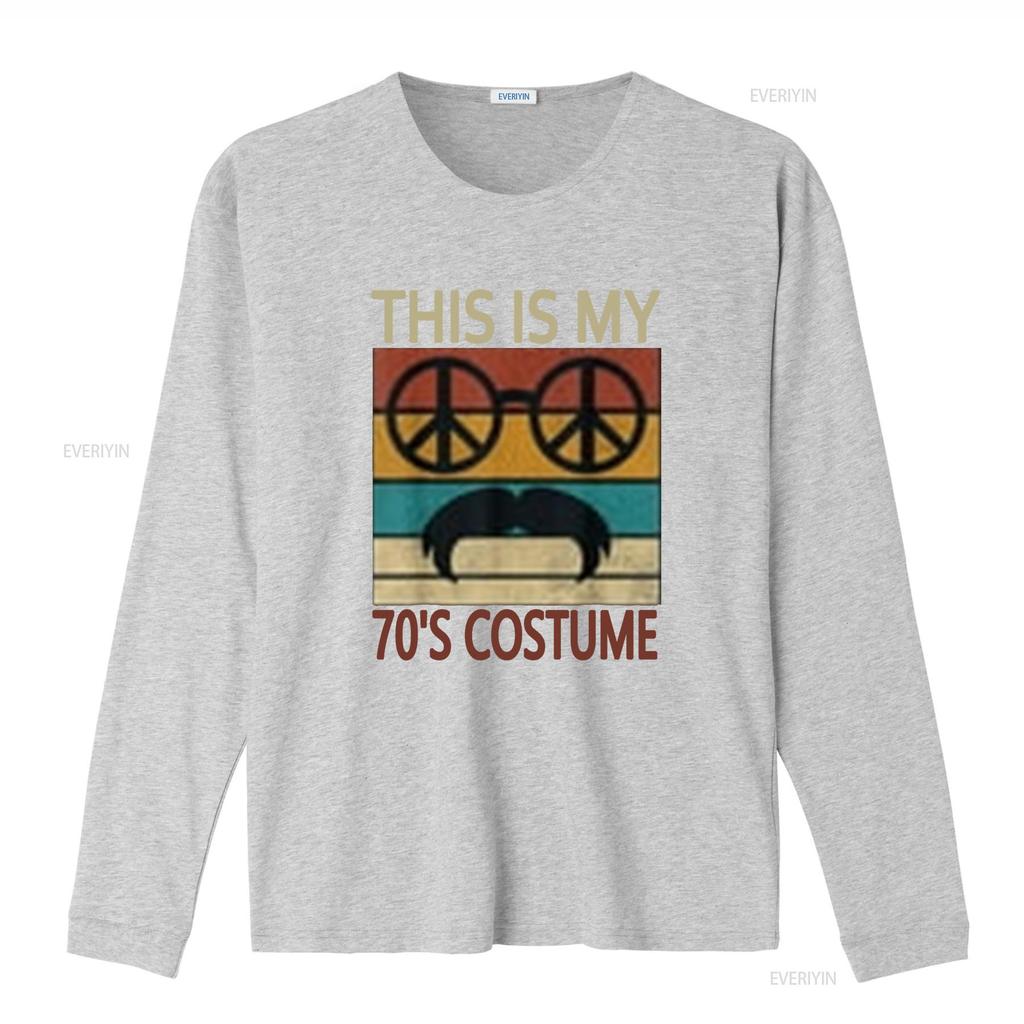 This Is My 70s Costume 70 Styles Men s Disco 1970s Outfit T Shirt Black 2X Large vintage Washed Stylish Versatile homme Soft