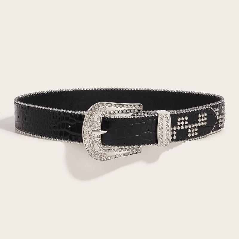 Subculture Belt  Rivet Studded Belt for Jeans Shorts Belt Women Waist Decors Pants Waist Belt Girl Waist Ornaments