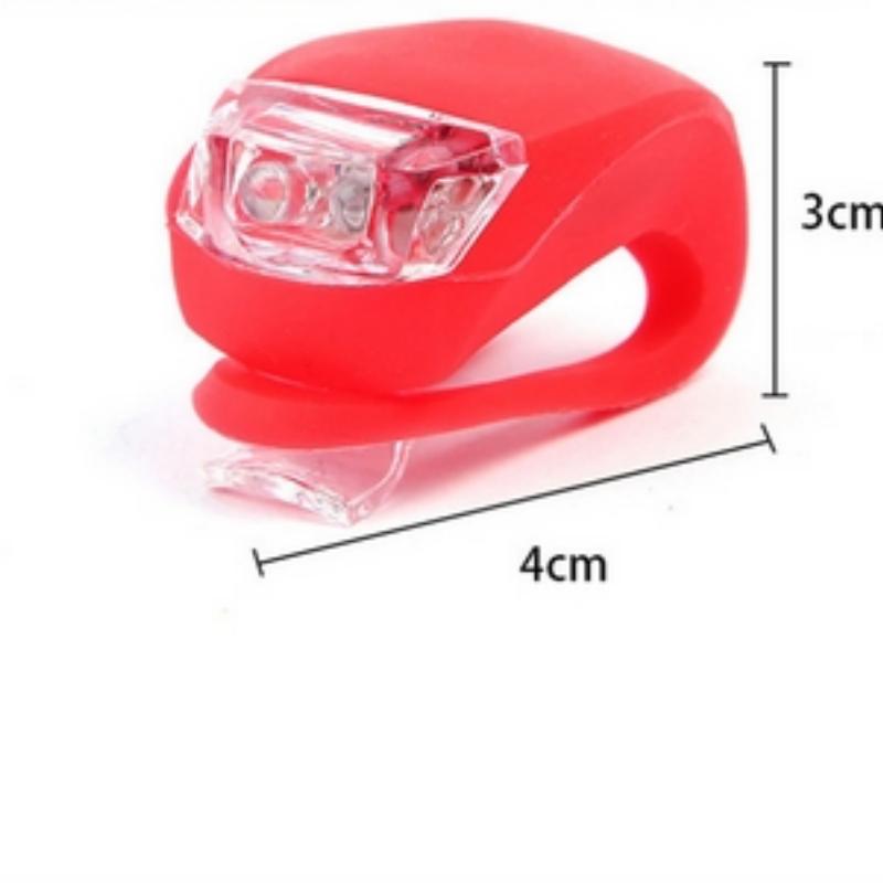 Bicycle Front Light Silicone LED Head Front Rear Wheel Bike Light Waterproof Cycling Bicycle Accessories Bike Lamp