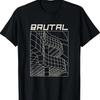 Brutal Brutalist Architecture Mid Century Architects T Shirt Size S 5XL