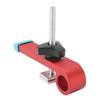T Track Hold Down Clamps Kit Aluminum Alloy Woodworking T Track Clamp Tool Easy To Install Red