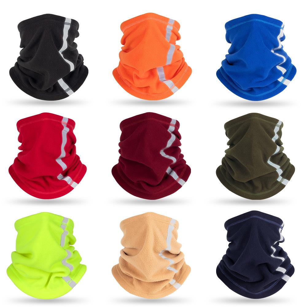 Scaldacollo Riflettente Sciarpa Multi Stagione Autunno Inverno Foulard Uomo Sci Copricollo Maschera Calda Regolabile Pile Polare Ciclismo