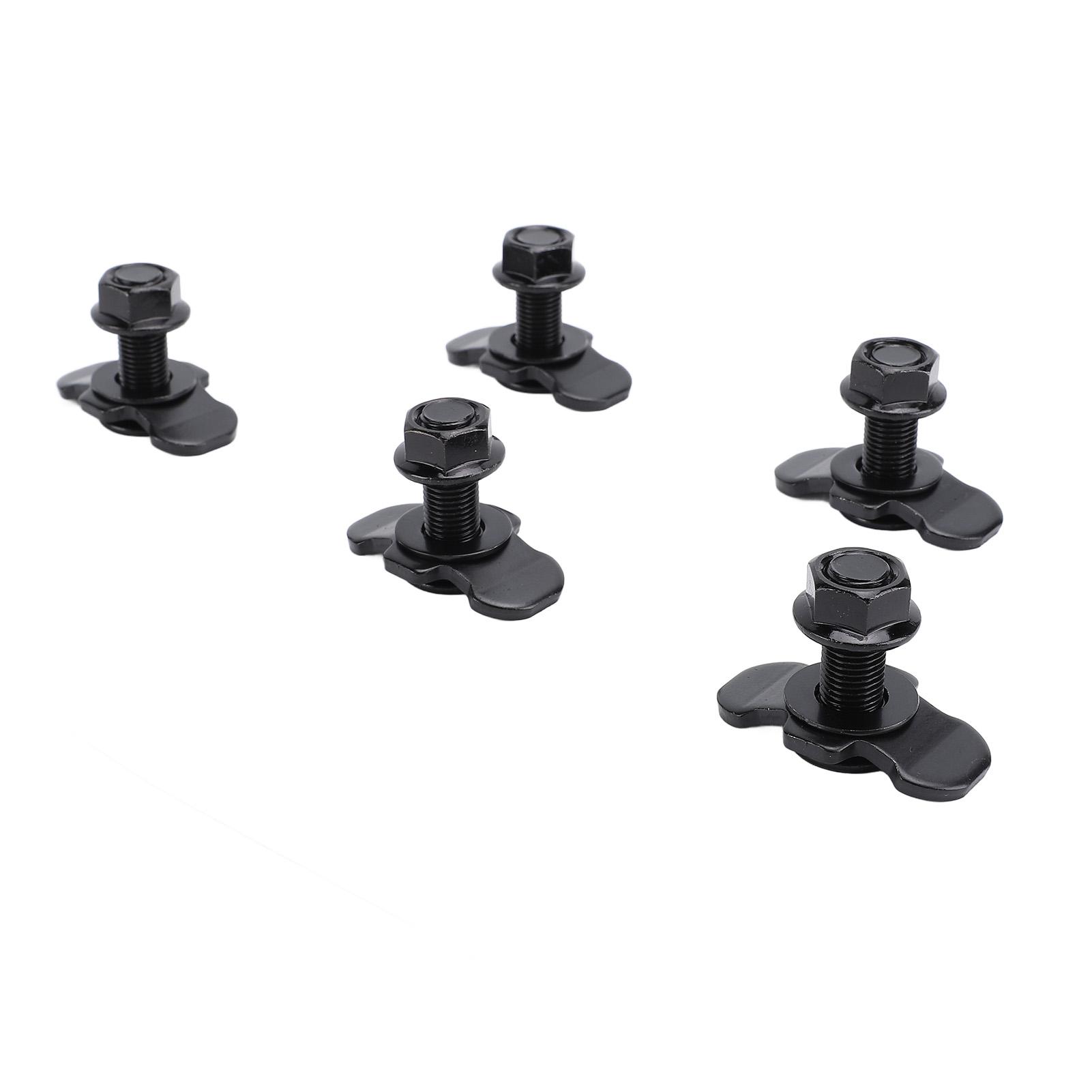 

5Pcs L Track Double Lug Threaded Stud Fitting M10 X 30mm Tie Down for Truck Bed Trailer Control Pickup RV ATV