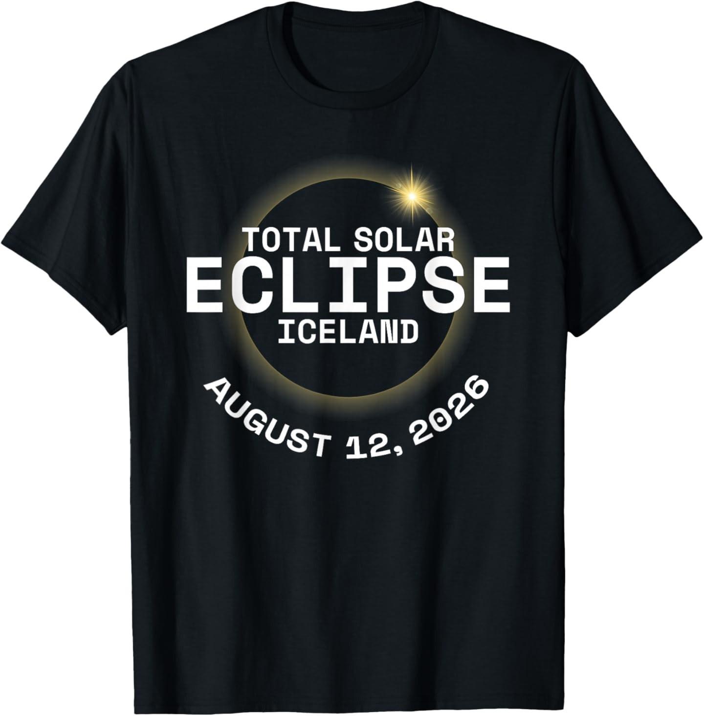 Total Solar Eclipse Iceland 12th August 2026 Totality T-Shirt S разноцветный