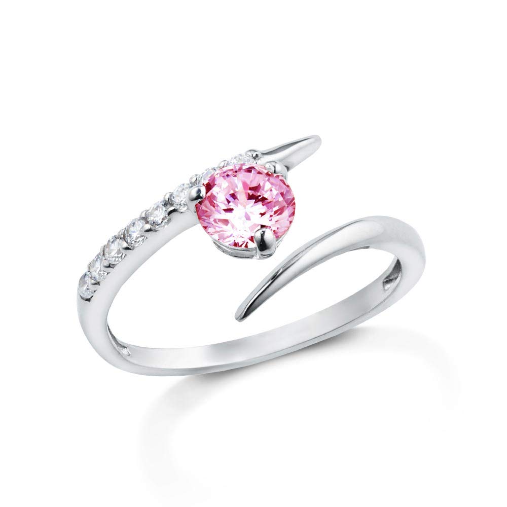 from New Adjustable 10K White Single Engagement Wedding Women [Gift York] Ring, Women's, Size, Gold, Ring, Ring, Ring, Present,