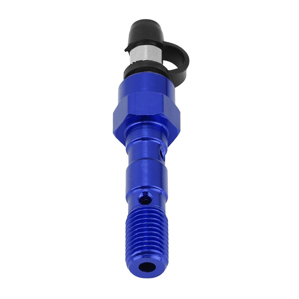 Motorcycle M10*1.25mm Brake Caliper Screw Banjo Bleed Nipple Washers Dust Blue