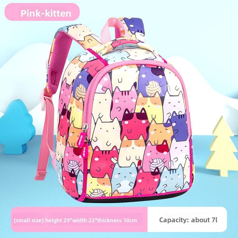 

Dinosaur Kids School Backpack With Breathable Nylon For Preschool And Elementary Students Pink S