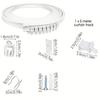 Multipurpose 5 Meter Curved Curtain Rails Kits with Accessories for Smooth Glides Drapes Ceiling Curtain Track Set
