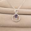 Iolite Gemstone 925 Sterling Silver Handmade Women's Necklace Elegant Pendant 1.2" PP-68-9