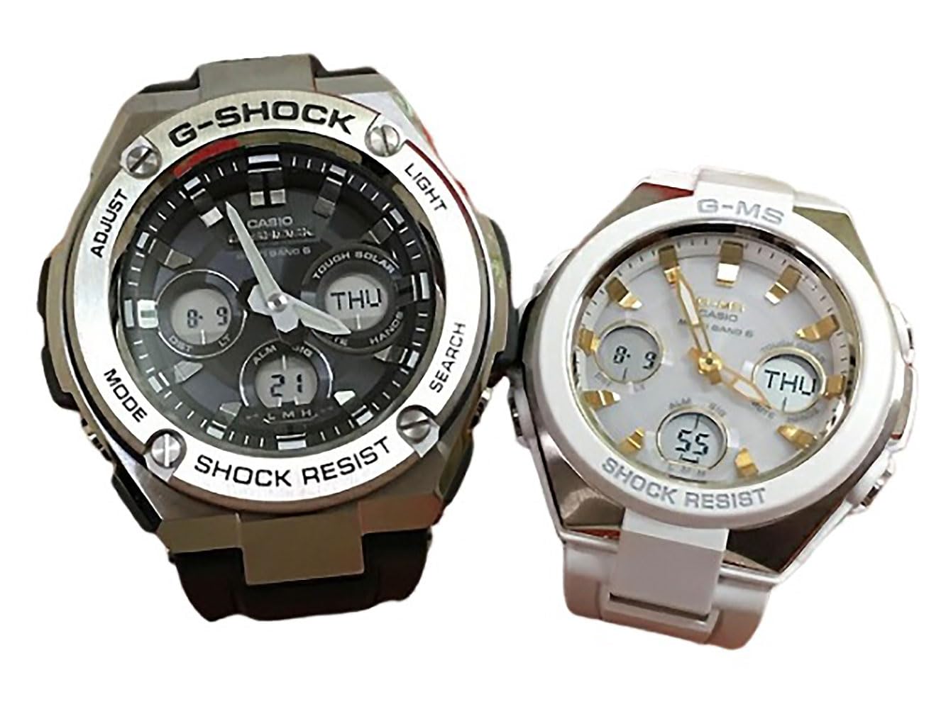 

[Casio] CASIO Pair Watch G-SHOCK G-Shock BABY-G Baby G Ana-Digi Radio Solar Genuine Pair Case Set of 2 GST-W310-1AJF MSG-W100-7A2JF Watch