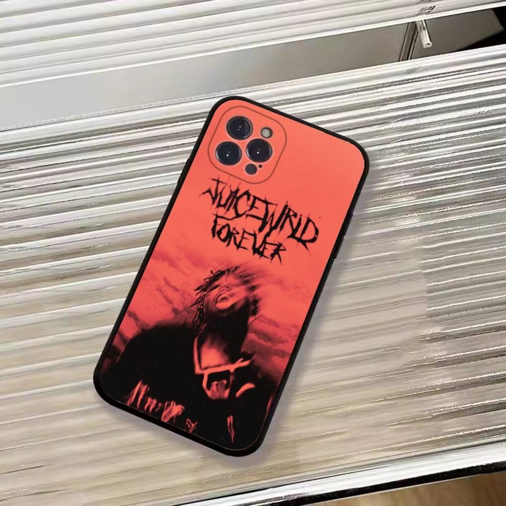 Custodia per Telefono Rapper Americano Juice W-Wrld Per iPhone 17, 16, 15, 14, 13, 12, 11 Plus, Pro Max, Altri Cover Morbido Nero