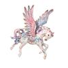 Zarte Fliegendes Pferd Brosche Legierung Brustschmuck Leichte Korsagennadel für Damen Herren Perfekte Geschenkauswahl