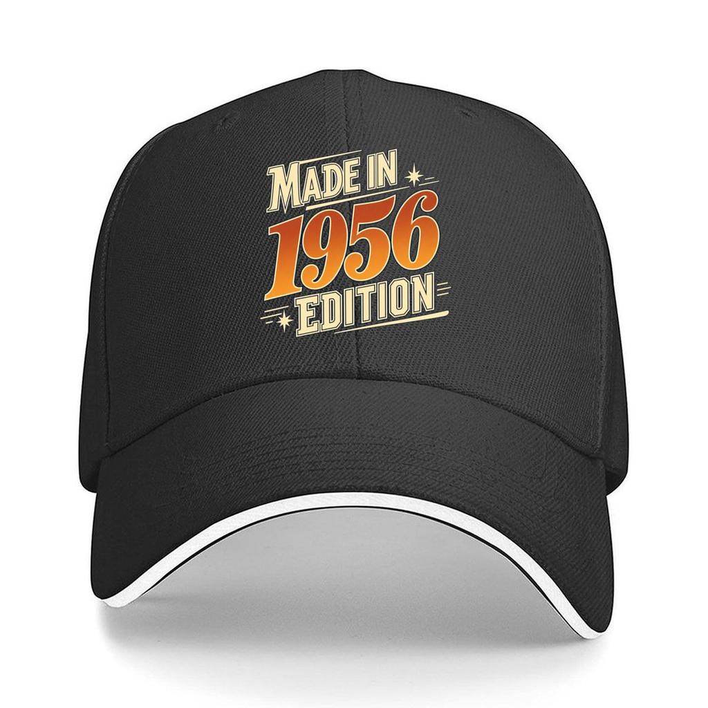 Vintage Gold Year Celebration Typogr Sandwich Baseball Cap Sun Cap Outdoor Workouts Hat