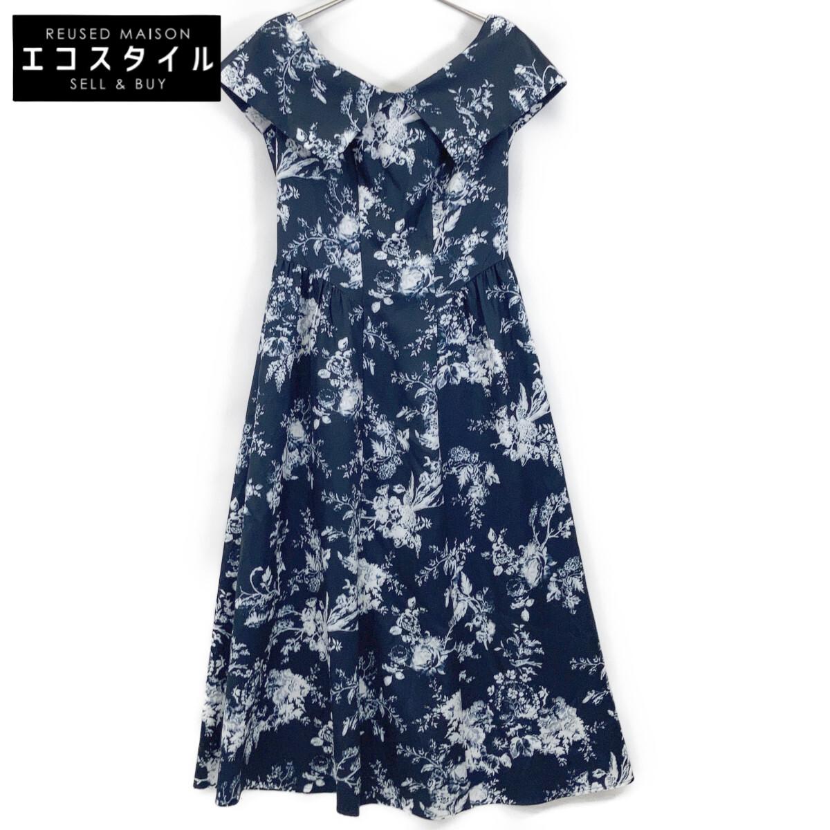 

Her lip to Navy Secret Garden Midi Dress dress M NavyUsed