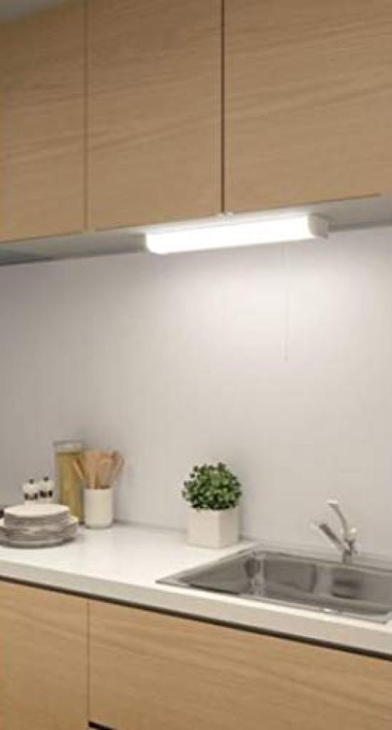 ODELIC SH9096LD Kitchen Light with Outlet, Integrated LED, Daylight (Installation Required)