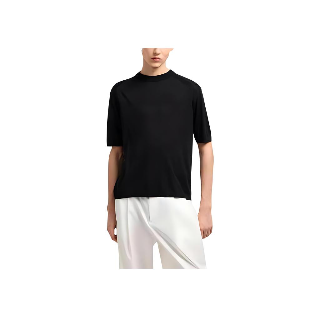 Emporio Armani Ss25 Raglan Short Sleeve T-Shirt Men Tops Black EM0006-72AF13907-UC001