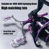 Fishing Reel 1000-4000 Handle Spare Swing Arm Balance Handle, Aluminum Alloy Foldable, Six Sides Available In Multiple Colors
