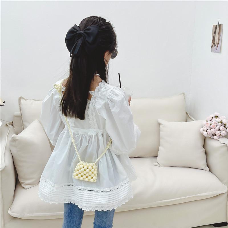 Adorable Mini Children's Handcrafted Pearl Bag For Girls Compact Crossbody Style