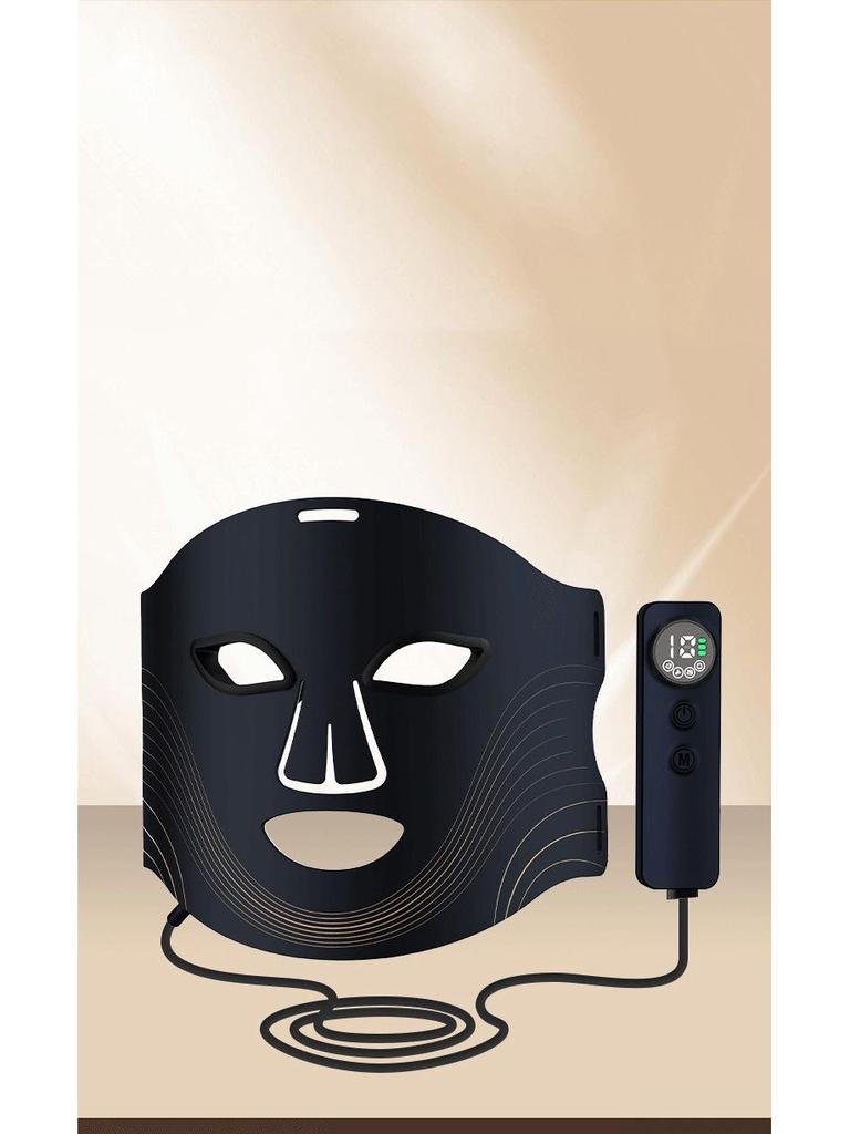 LED Red Light Therapy Face & Neck Mask Set - Photorejuvenation & Whitening Device
