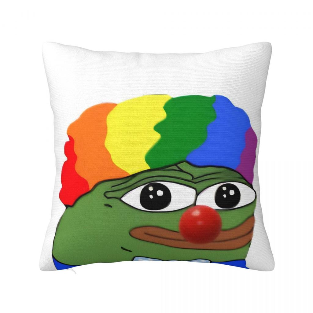 Sad P-Pepe Frog Meme Pillow Case Vintage Pillow Cover Soft Custom Diy Cushion Cover Pillowcases For Living Room Chair