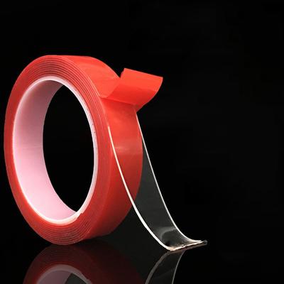 1CM*3M Red Transparent Silicone Double Sided Tape Sticker for Car High Strength No Traces Adhesive