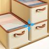 S/M/L 1pc Good Quality Foldable Clothing Separation Storage Box With Handle, Large Capacity Clothes Storage Container Box.