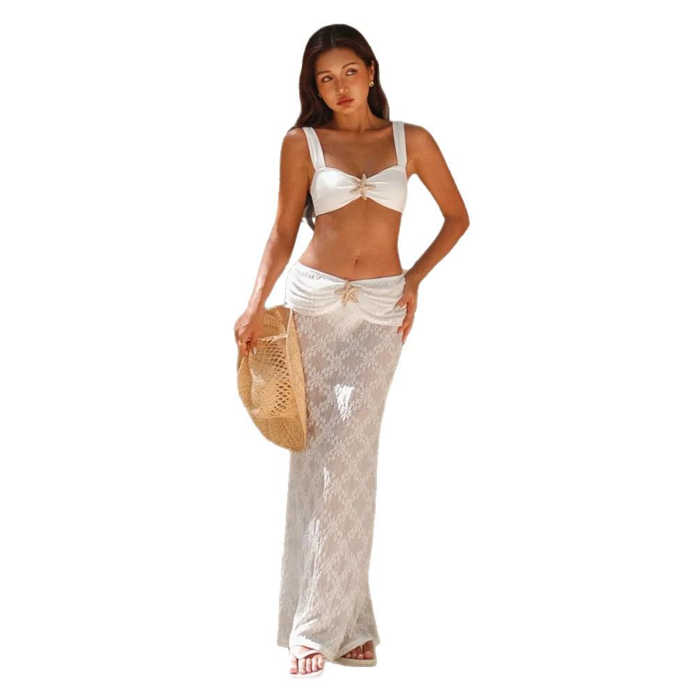 Women's Sexy Backless High-Waisted Push-Up Skirted Swimsuit 2026 Collection
