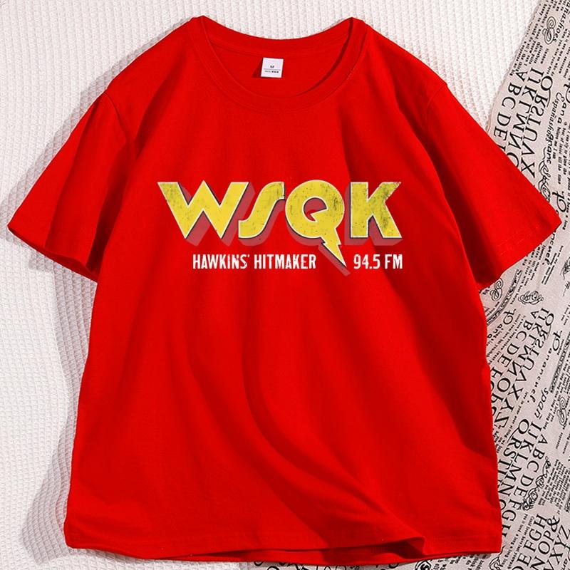 WSQK The Squawk Tshirts for Men Women Casual Loose Short Sleeve T Shirt Round Neck Cotton Printed Tshirt Basic Tee Clothing S