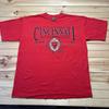 Vintage 90s University of Cincinnati Bearcats College Crest Shirt Size XL Red