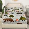 Wild Animal Pattern Mattress Four-Piece Bedding Set Bedroom Dormitory Bedding Decoration