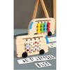 Montessori Wooden Color Matching Puzzles Logic Game Thinking Training Enlightenment Hand-eye Coordination Early Educational Toy
