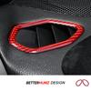 Pour Subaru BRZ/Toyota GR86 2026- Autocollants de Garniture de Sortie d'Aérateur Latéral de Tableau de Bord en Fibre de Carbone Accessoires de Tuning Intérieur de Voiture