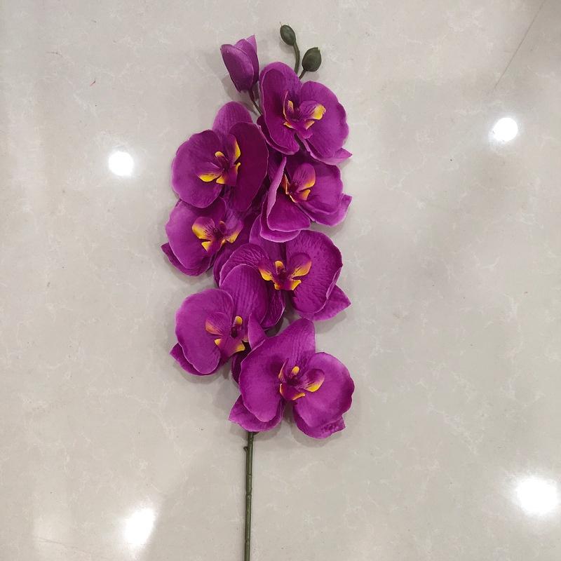 8Heads Butterfly Orchid Artificial Flower Non-woven Fabric Imitation Flower European Style Phalaenopsis Table Flower Hom