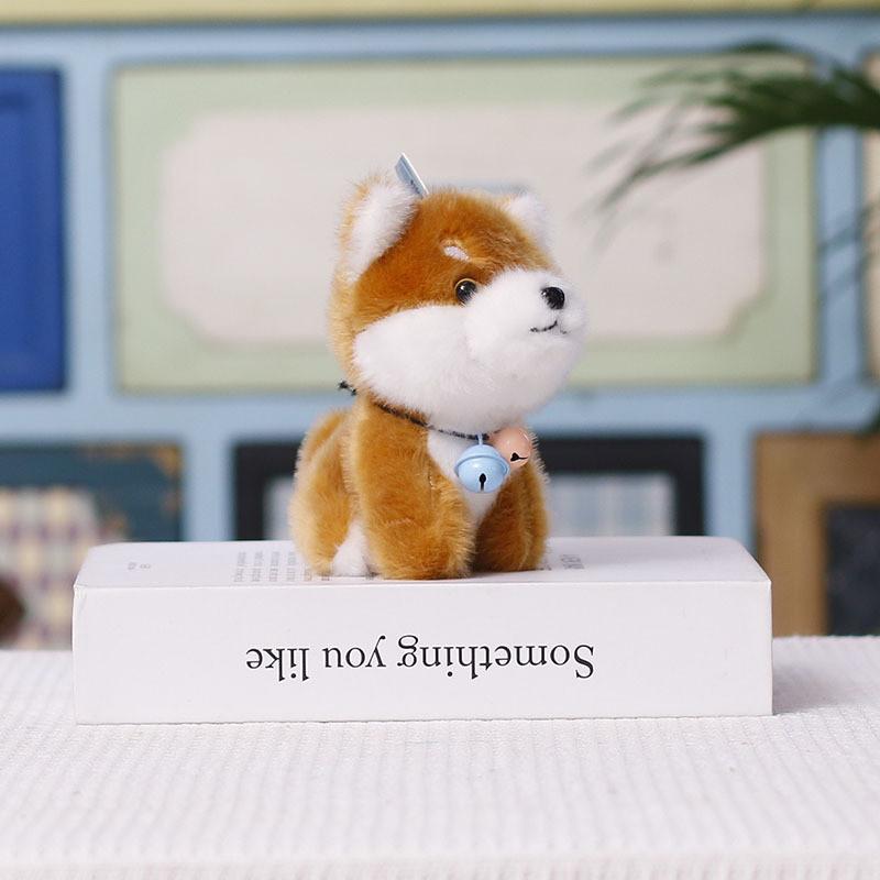 Small Puppy Plush Keychain With Soft Short Plush For Bag Accessories And Gifting