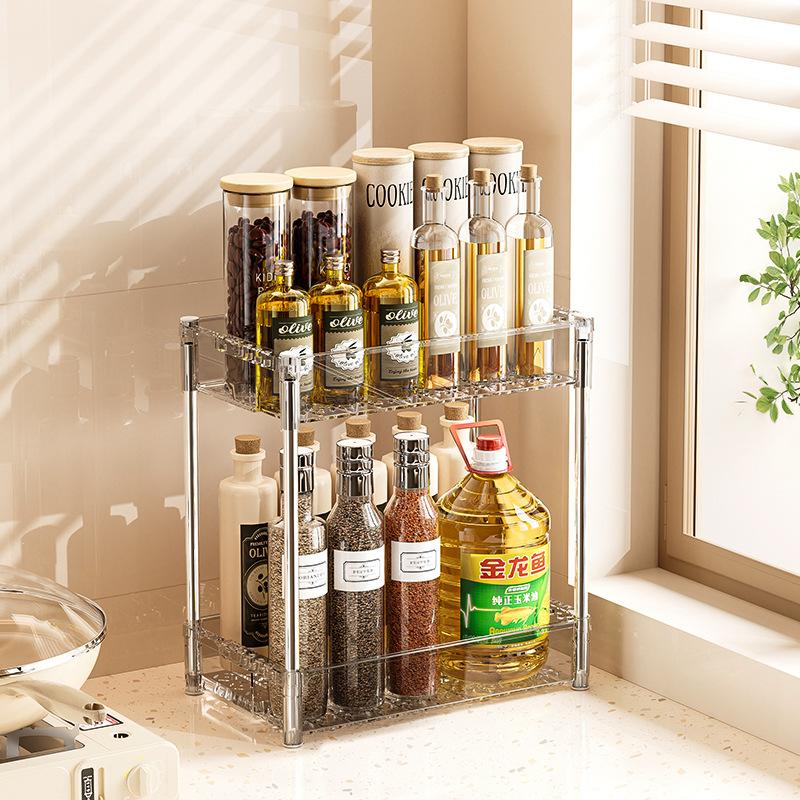 Two-layers Makeup Storage Box Multi-functional Retractable Gap Large Capacity Storage Rack Home Kitchen Accessories Dropshipping