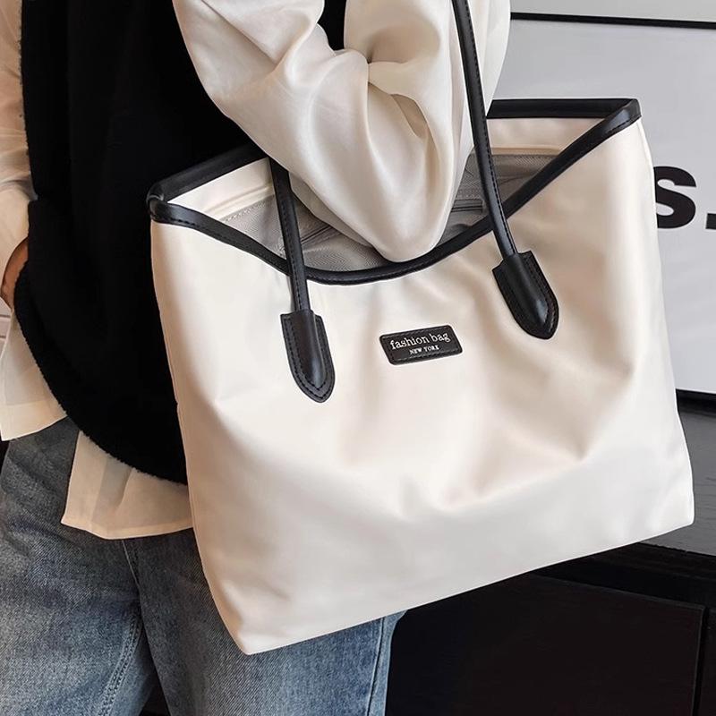 Bags Women's large-capacity tote bags New commuter fashion large bags Portable shoulder bags Oxford cloth women's bags
