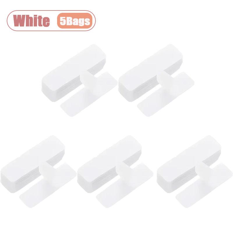 1-200Bags No Residue Double Sided Adhesive Hook and Loop Tape for Sofa Carpet Screen Stickers Pre Cut Rounded Corner Magic Tape