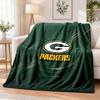 Green Bay Packers Printed Flannel Blanket Warm Comfort Bed Throw For Indoor Home Decoration