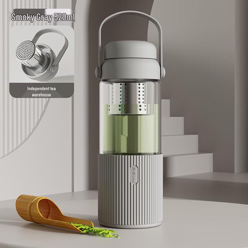 Huawensen Portable Glass Tea Infuser Bottle