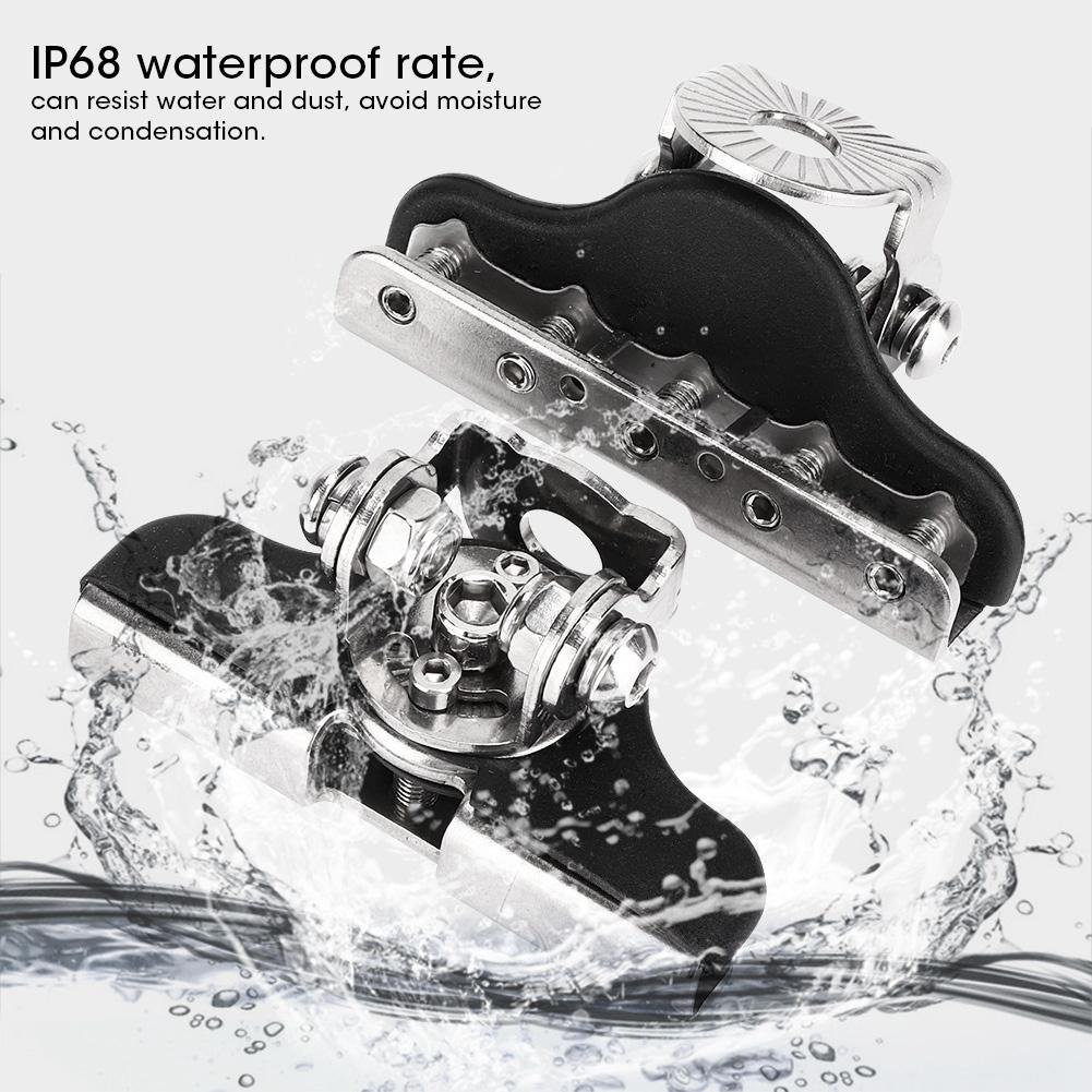 Stainless Steel Rotatable Hood Light Bar Bracket Spotlights Clamp Holders IP68 Waterproof Universal Car Accessory