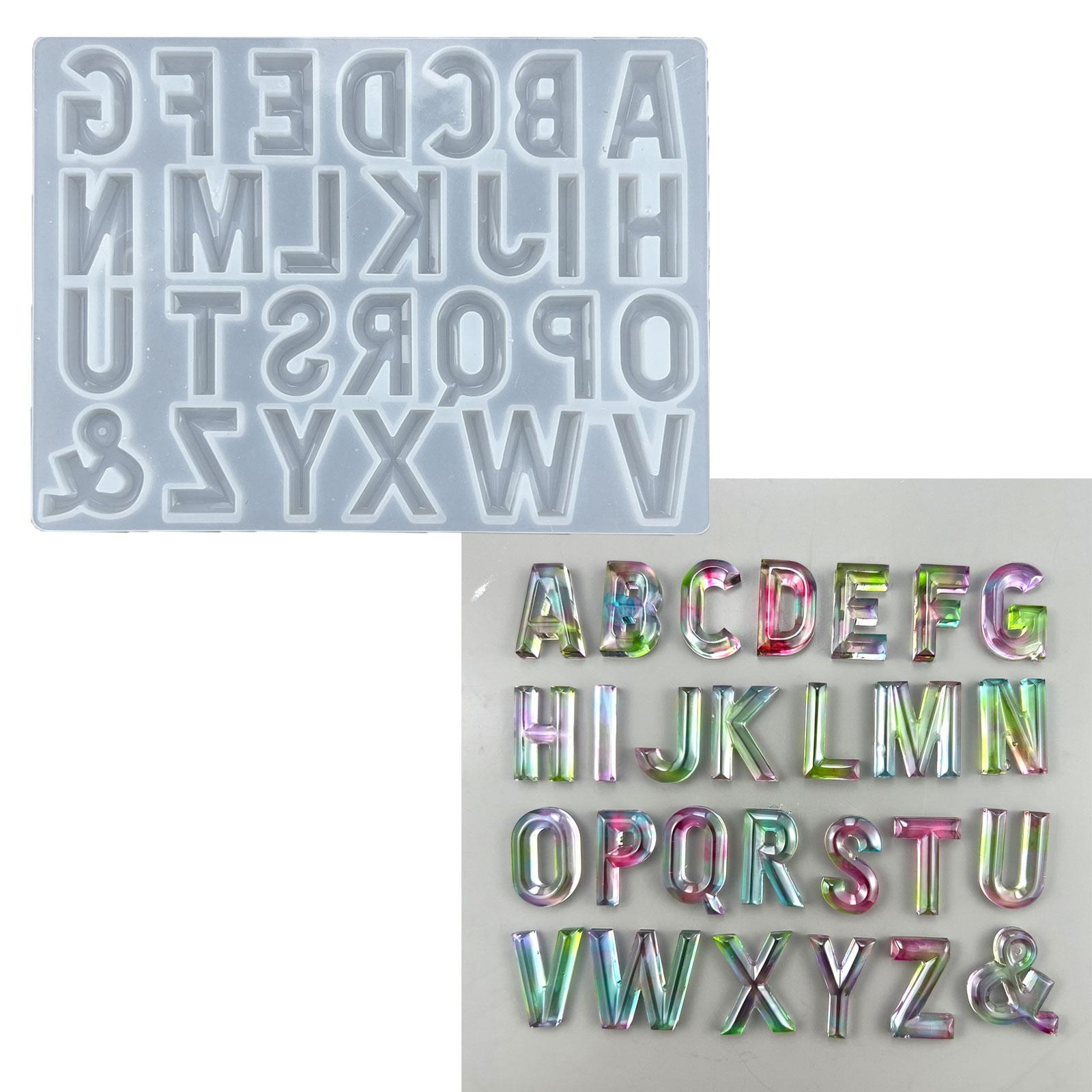 

Capital Letter Shaped Silicone Resin Mold Jewelry Casting Molds Ornament Moulds Silicone Casting Tools Silicone Material